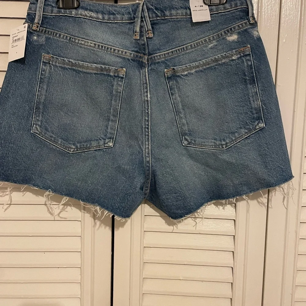 Good American denim shorts